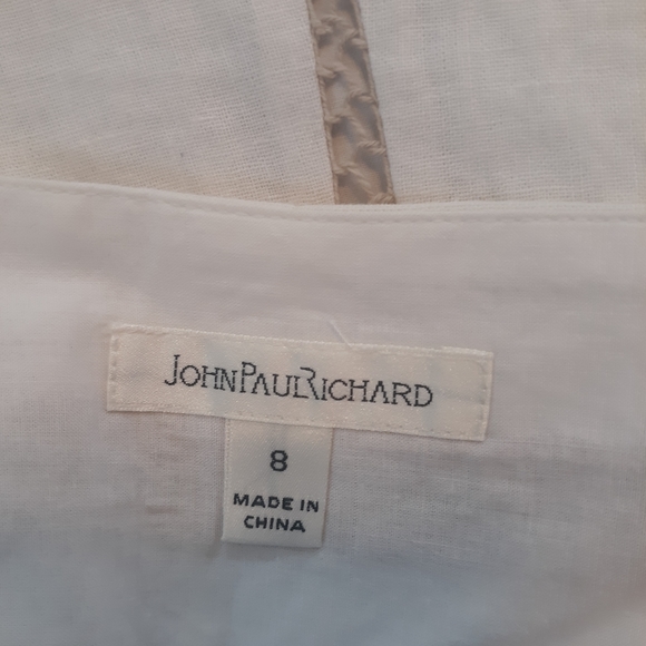 John paul richard linen blend skirt sz 8 *5 - Picture 3 of 6